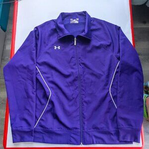 Under Armour track / training jacket purple women's size L loose style